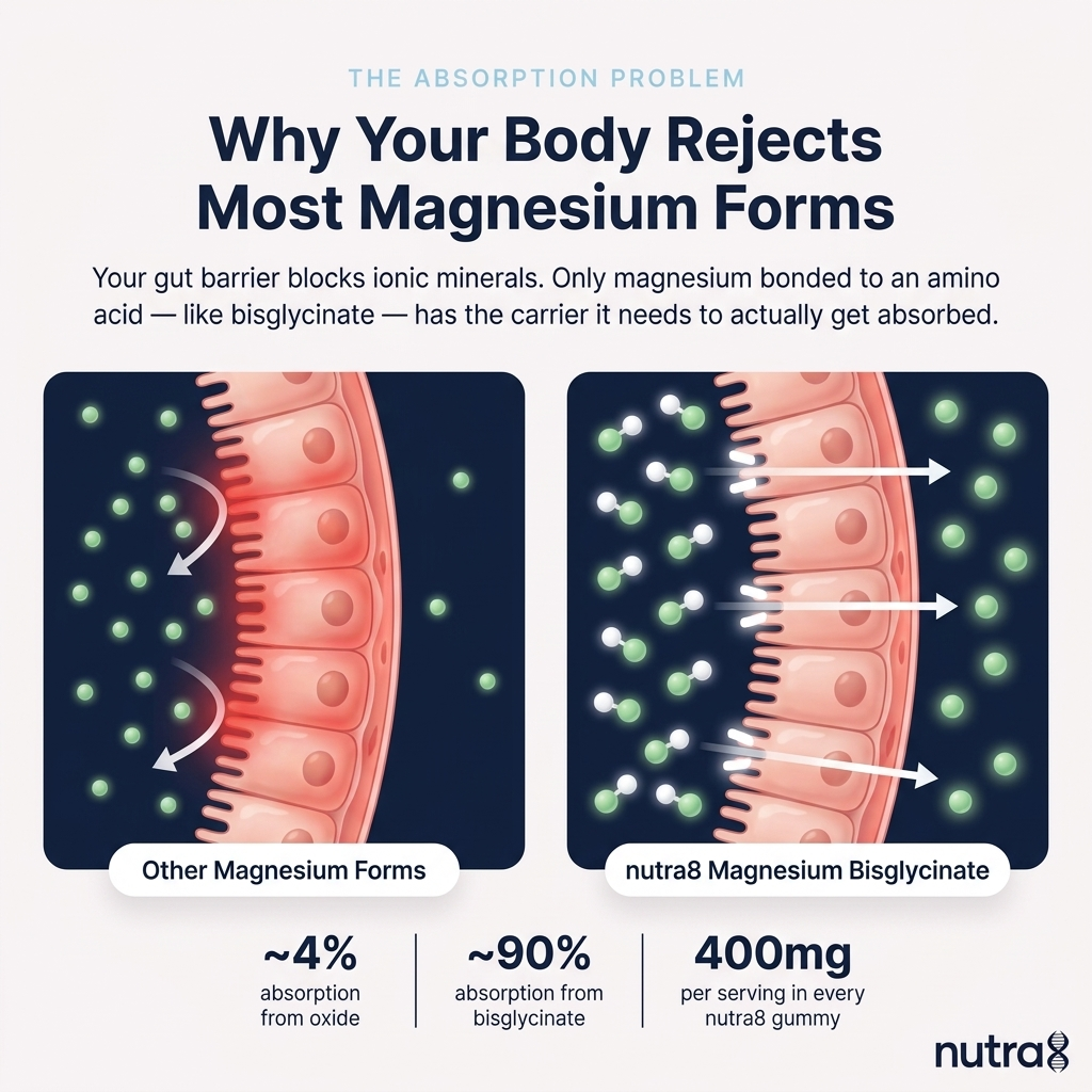 Nutra8 | Gomitas de Bisglicinato de Magnesio