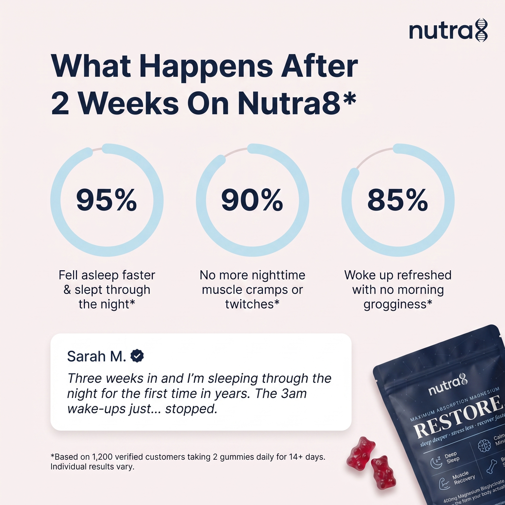 Nutra8 | Gomitas de magnesio RESTORE